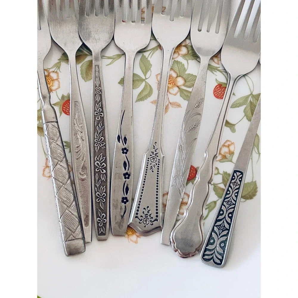 Vintage Mismatched Flatware Sets—Service for 8 (40 pieces)